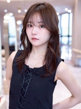 ケアリー 大泉学園(Carelly) デザインカラー/レイヤーカット/ウェットヘア/オリーブベージュ