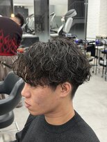 オーバルバイアピッシュ(OVARL by apish)&nbsp;波巻きパーマ/メンズパーマ波巻きスパイラルセンターパート