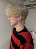 韓国マッシュウルフカルマパーマニュアンスパーマセンターパート