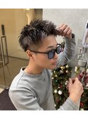 スパイキーショート＊アップバング＊メンズ＊Zina Homme札幌