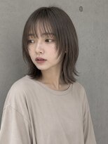 ソレイユトウキョウシブヤ(SOLEIL TOKYO shibuya) 地毛風なのに透明感♪クレイベージュ×顔周りレイヤーウルフ