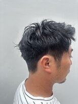 アーサス ヘアー デザイン 綾瀬店(Ursus hair Design by HEADLIGHT) 黒髪パーマツーブロックベリーショートジェルバングアップ