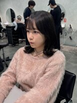 ジーニー 千葉(GENiE) 韓国レイヤーカット/顔周り/ダークブラウン/古荘竜生