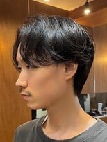 エリマ 横浜西口(elima)&nbsp;ニュアンスパーマの柔らかセンターパートマッシュ◎