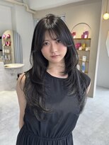 ルル(loulou)&nbsp;ブリーチなし　　オリーブグレージュ　レイヤーカット☆