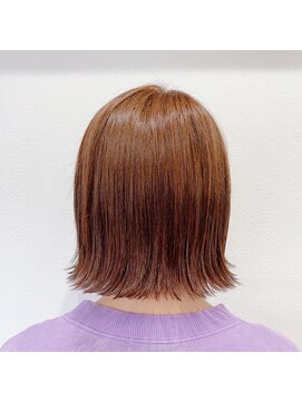 ナンバーフォーナチュラル(NO4 natural) 163. オレンジブラウン/外ハネボブ/似合わせ/ツヤ感