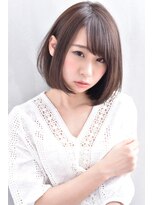 オウル(Owll)&nbsp;★DISHEL★大人かわいい耳かけボブ☆切りっぱなしボブ斜めバング