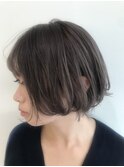 襟足すっきりショートボブ☆ワンカールデジタルパーマ