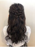 文化祭ヘアアレンジ☆お姫様ハーフアップ
