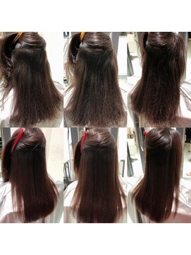 大嶋直樹の美容室 表参道 高難易度縮毛矯正＝手で乾かしただけです。本当です。