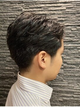 プレミアムバーバー 赤坂店(PREMIUM BARBER produce by HIRO GINZA) ビジネス七三スタイル