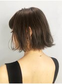 オリーブボブ_オリーブカラーハイライトカラー_ba249361
