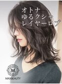 オトナ無造作レイヤーロブヘアー☆銀座/東京駅