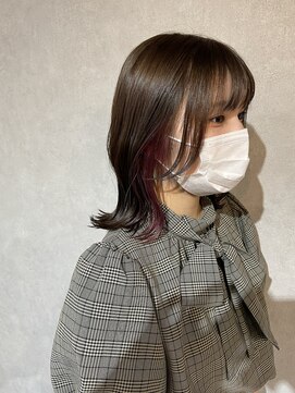 シアン(CYAN) #ピンクバイオレット#インナーカラー#髪質改善#10代#20代