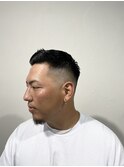 束感刈り上げビジネス七三ツーブロックアップバング１１２０