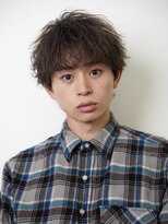 オーシャントーキョーオーバー 渋谷(OCEAN TOKYO OVER)&nbsp;波巻き束感ショートツーブロックマッシュアップバングコンマヘア