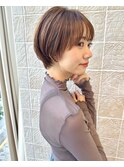 ふんわりショート 大人女性 丸み可愛いショート 30代40代50代