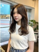 ヘアーサロン アウラ(hair salon aura)&nbsp;【aura】大人韓国ヘア/顔まわりレイヤー/小顔カット/グレージュ