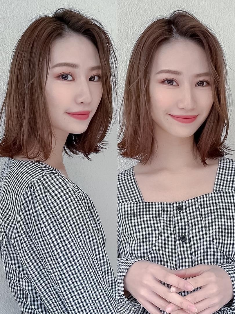 【白髪の悩み解決♪】カット＋白髪染めリタッチ＋2stepトリートメント \8500