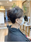 [OCEAN Hair&Life藤原純] 毛流れハイライト/刈り上げショート☆