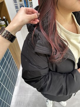 オーシャン(Ocean) ［Ocean Hair&Life 水田］大人可愛い☆イヤリングカラー×ピンク