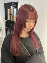 ペピンバイメルシー(pepin by merci.) ＊チェリーレッド×ラインカット