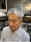 ブリーチ白髪ぼかし