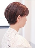 40代50代60代くびれショート小顔愛されグレージュカラー