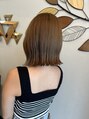 ララ バイ ソリコ 安城店(LALA by sorico)&nbsp;切りっぱなしボブ！！少し長めで大人っぽさのある外はねが可愛い