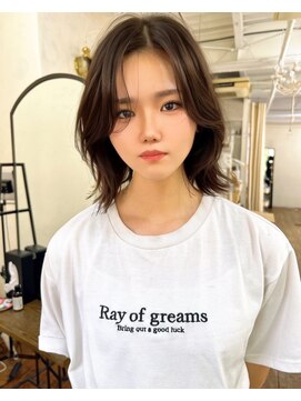 アンメリーアン(Ann merry ann) 大人美人アッシュオリーブショコラアッシュ韓国ヘアモテ髪