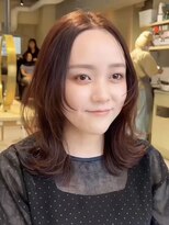 ティア(Tia.) (ウルフカット/ピンクカラー/シースルーバング)