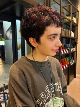 コレットヘアー ザモリオカ(Colette HAIR the MORIOKA) ベリーショート×ローズブラウン