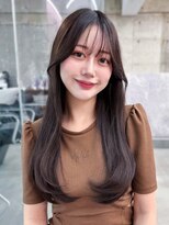 フィヴェント(Fivent)&nbsp;黒髪ボブルフネビージュ小顔ワンレン顔まわり韓国レイヤーカット