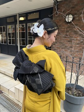 トータルビューティ ジェム バイ ヘアタイム(TOTAL BEAUTY gem by HAIR TIME) タイトシニヨンアレンジ 振袖着付け