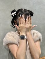 銀座でできる量産ヘアメ/くらげヘア