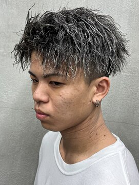 ダズルヘアーエイチ(DAZZLE hair H) シャドーパーマツイストスパイラルフェザー波巻きプードル
