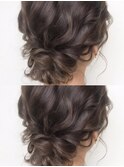 ヘアセットアップスタイル結婚式ヘアアレンジ