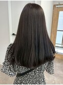 ブリーチなしダークカラーアッシュグレー＊透明感カラー/明大前