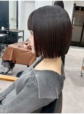 小顔タッセルボブ×似合わせカット[ボブ/縮毛矯正/丸型卵型】