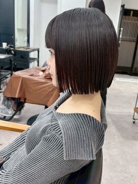 ネオリーブ クーロ(Neolive curro) 小顔タッセルボブ×似合わせカット[ボブ/縮毛矯正/丸型卵型】