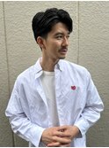 スパイキーショートニュアンスパーマスペインカールメンズ北千住