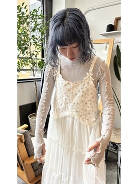 ネウィ 京橋(newi) 【kana】ゆるふわスタイル、淡いマリンカラー☆