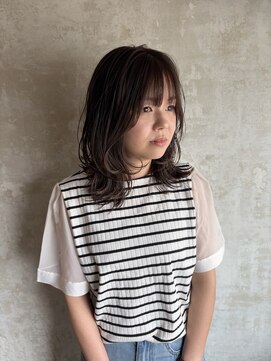 メロウ(mellow) アッシュグレージュ×レイヤーカット