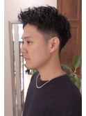 スパイキーショート メンズヘア 刈り上げ 夏 スタイリング簡単
