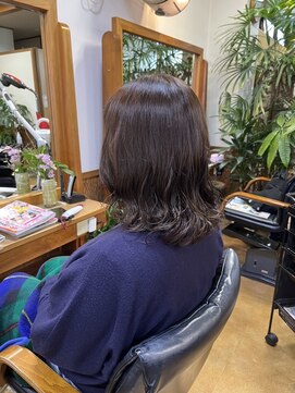 北本 美容室 毛先パーマ