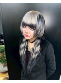 ボーダーカラー/ケアブリーチ/ダブルカラー/原宿/表参道