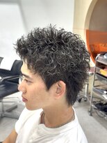 フィフス 渋谷(fifth) 渋谷スパイキーパーマ刈り上げ男子大人ツイストショートパーマ