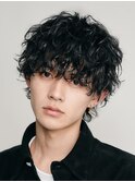 大分無造作強めシャドウパーマメンズカットマッシュウルフ10代