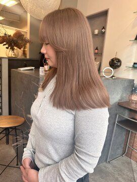 キュヴェ(cuvee) ミルクティーベージュ/ブリーチ/岡山/岡山サロン