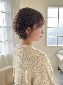 カットで差がつく！品よく見えて、どこから見てもキレイなシルエットへ◇高濃度水素TR併用で冬も綺麗に！